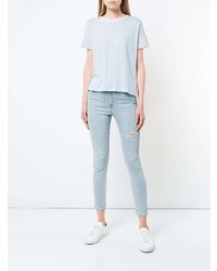 hellblaue enge Jeans mit Destroyed-Effekten von Rag & Bone