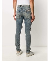 hellblaue enge Jeans mit Destroyed-Effekten von Represent