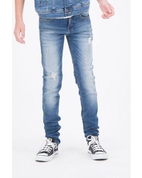 hellblaue enge Jeans mit Destroyed-Effekten von GARCIA