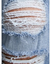hellblaue enge Jeans mit Destroyed-Effekten von Jack & Jones