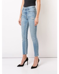 hellblaue enge Jeans mit Destroyed-Effekten von Grlfrnd