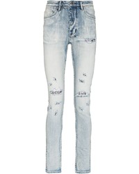 hellblaue enge Jeans mit Destroyed-Effekten von Ksubi