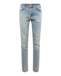 hellblaue enge Jeans mit Destroyed-Effekten von LTB