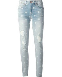 hellblaue enge Jeans mit Destroyed-Effekten von Marc by Marc Jacobs