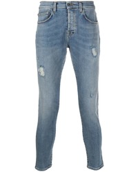 hellblaue enge Jeans mit Destroyed-Effekten von PRPS