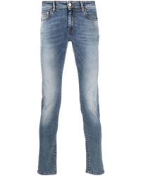 hellblaue enge Jeans mit Destroyed-Effekten von Pt01