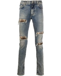 hellblaue enge Jeans mit Destroyed-Effekten von Represent