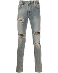 hellblaue enge Jeans mit Destroyed-Effekten von Represent