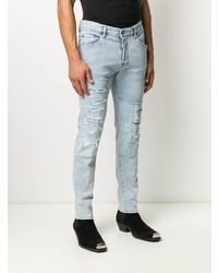 hellblaue enge Jeans mit Destroyed-Effekten von DSQUARED2