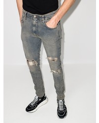 hellblaue enge Jeans mit Destroyed-Effekten von Represent