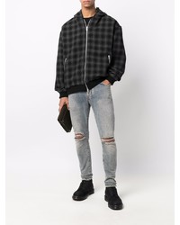 hellblaue enge Jeans mit Destroyed-Effekten von Represent