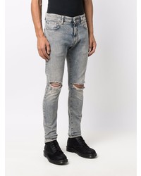 hellblaue enge Jeans mit Destroyed-Effekten von Represent