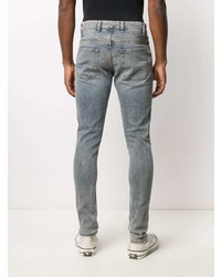 hellblaue enge Jeans mit Destroyed-Effekten von Represent