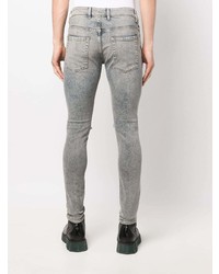 hellblaue enge Jeans mit Destroyed-Effekten von Represent