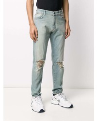 hellblaue enge Jeans mit Destroyed-Effekten von Represent