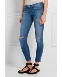 hellblaue enge Jeans mit Destroyed-Effekten von Rag & Bone