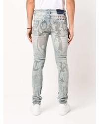 hellblaue enge Jeans mit Destroyed-Effekten von Ksubi