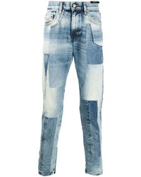 hellblaue enge Jeans mit Flicken von Diesel