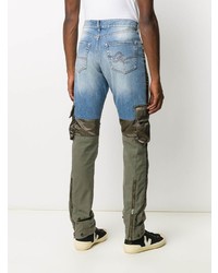 hellblaue enge Jeans mit Flicken von Paul & Shark