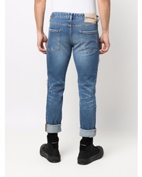 hellblaue enge Jeans mit Flicken von Just Cavalli