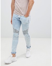 hellblaue enge Jeans von ASOS DESIGN