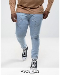 hellblaue enge Jeans von Asos