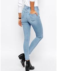 hellblaue enge Jeans von Asos