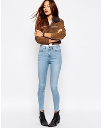 hellblaue enge Jeans von Asos