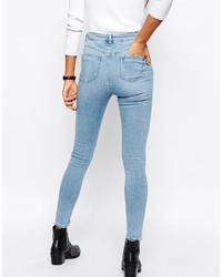 hellblaue enge Jeans von Asos