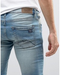 hellblaue enge Jeans von Blend of America