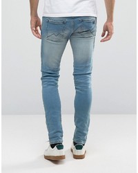 hellblaue enge Jeans von Blend of America