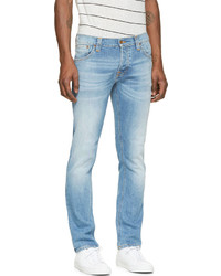 hellblaue enge Jeans von Nudie Jeans