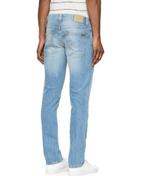 hellblaue enge Jeans von Nudie Jeans