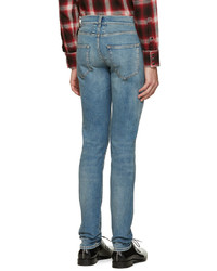 hellblaue enge Jeans von Saint Laurent