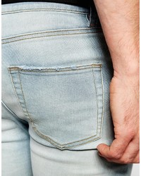 hellblaue enge Jeans von Asos