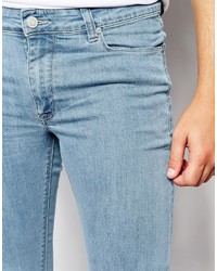 hellblaue enge Jeans von Asos