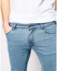 hellblaue enge Jeans von Asos