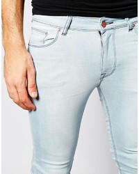 hellblaue enge Jeans von Asos