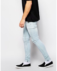 hellblaue enge Jeans von Asos