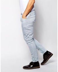 hellblaue enge Jeans von Asos