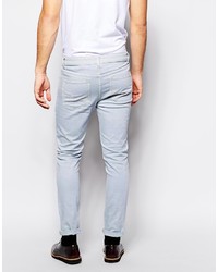 hellblaue enge Jeans von Asos