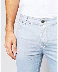 hellblaue enge Jeans von Asos