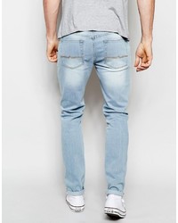 hellblaue enge Jeans von Asos