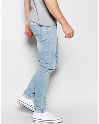 hellblaue enge Jeans von Asos