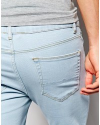 hellblaue enge Jeans von Asos