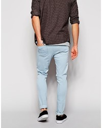 hellblaue enge Jeans von Asos