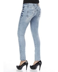 hellblaue enge Jeans von CIPO & BAXX