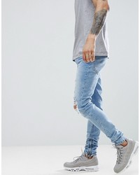 hellblaue enge Jeans von Criminal Damage