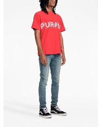 hellblaue enge Jeans von purple brand