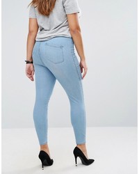 hellblaue enge Jeans von Asos